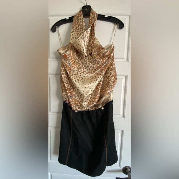 NWT LIU JO Silk Blouson Dress - Picture 3 of 11